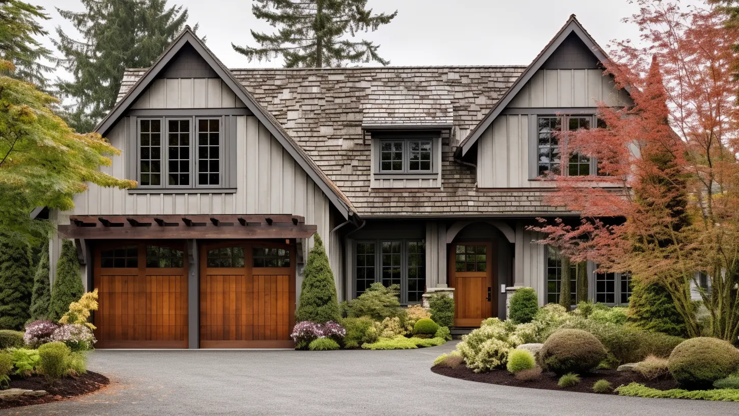 Board and batten wood siding