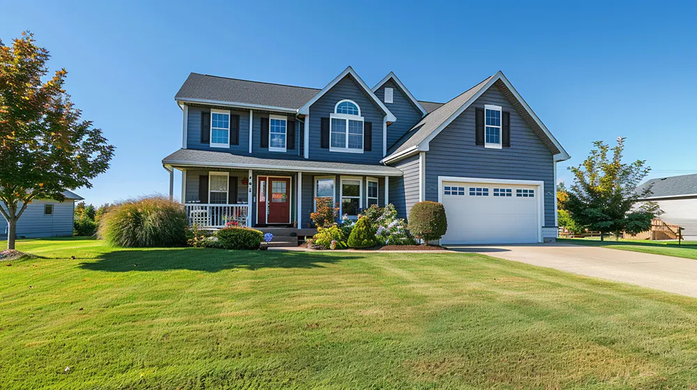 A nice home with siding