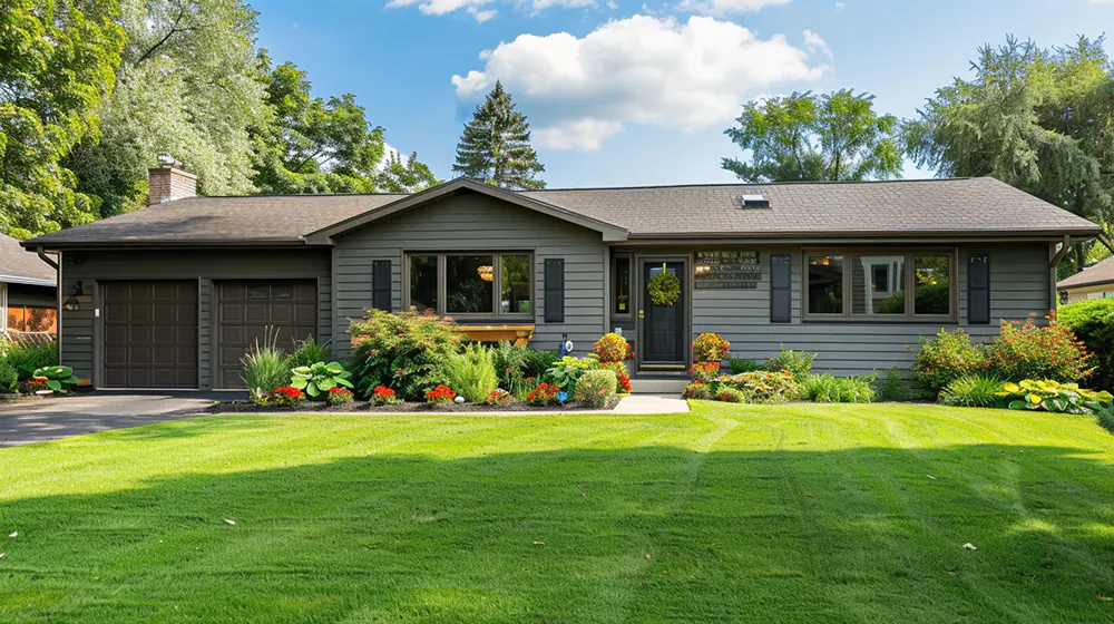 A nice home with siding