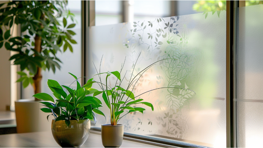 Frosted window film