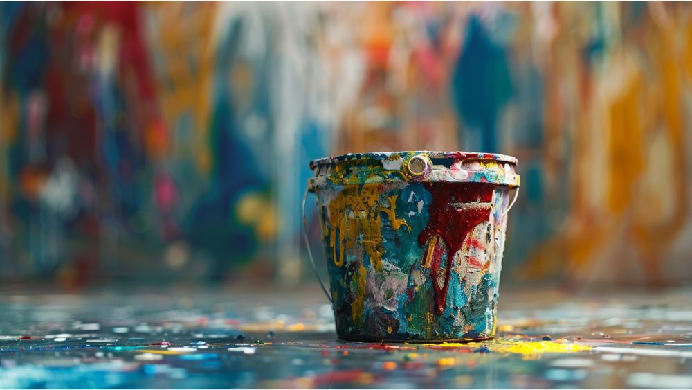 A paint bucket