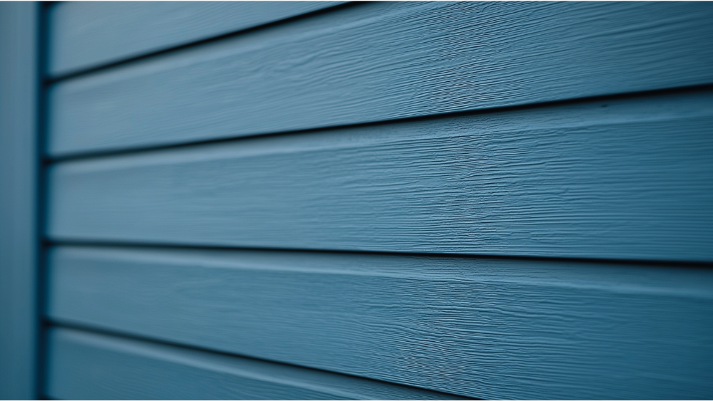 A close up of siding