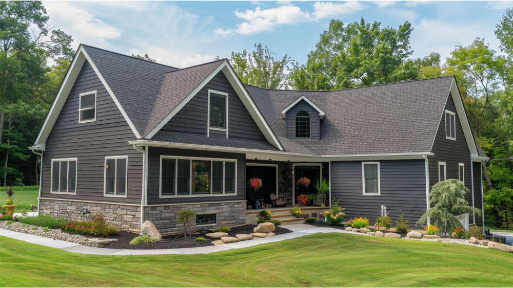 A home with insulated siding