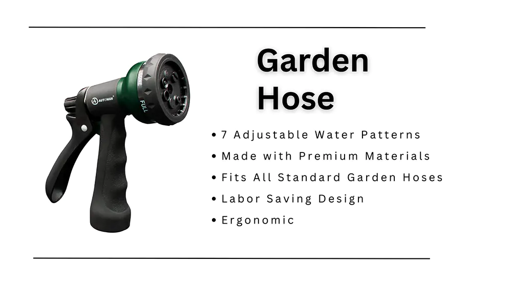 Garden hose nozzle