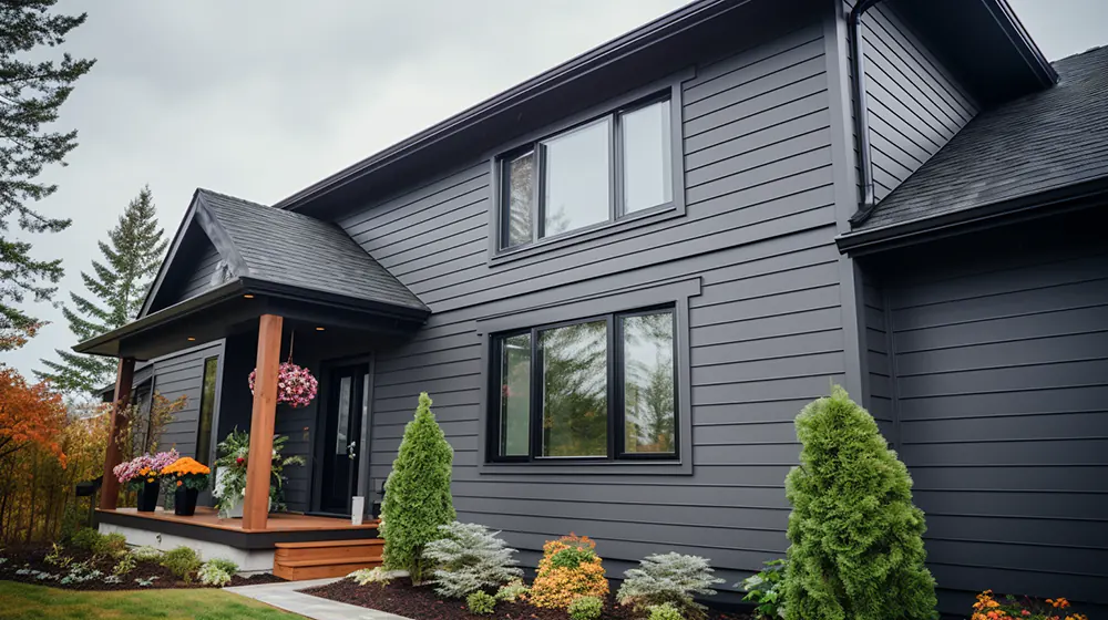 A home with fiber cement siding