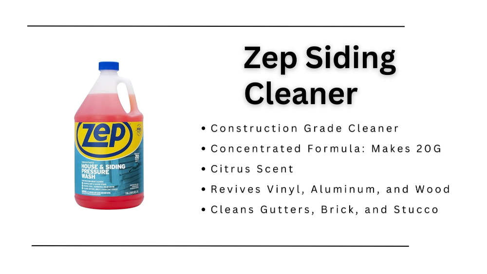 Zep siding cleaner