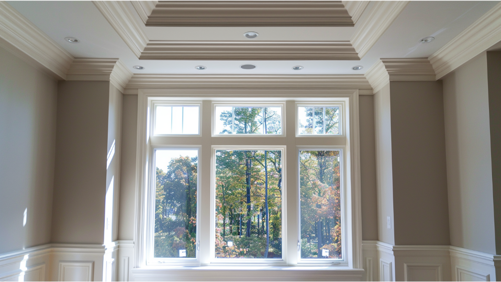 Crown molding window trim