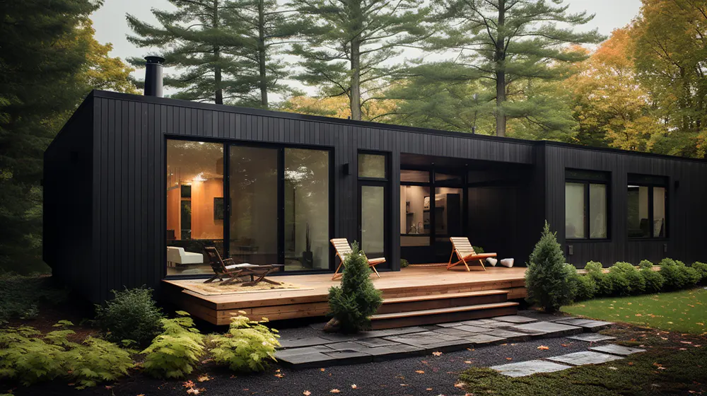 The Appeal Of A Black Siding House 18 A house with black siding