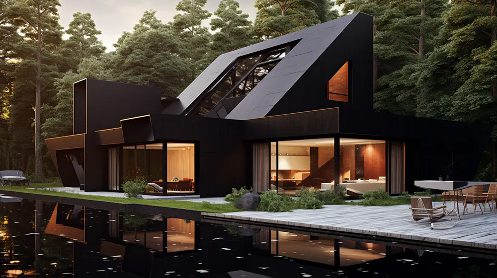 The Appeal Of A Black Siding House 11 The heat of the sun on black siding