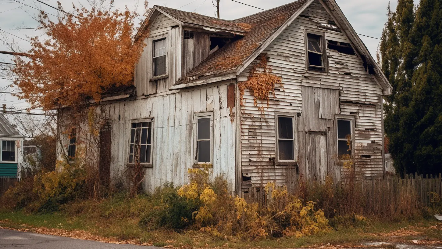 How Much Does It Cost To Replace Siding? The Cost Of 8 Popular Siding Styles 10 A house with old siding that needs to be replaced