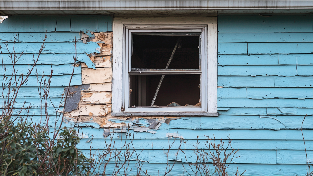When To File A Claim: Siding Damage 10 A house with siding damage