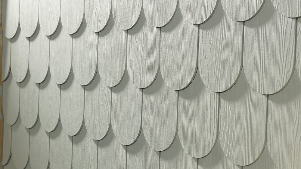 Siding 5 Hardie half round shingle